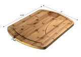 Simply Bamboo Brown Bamboo Carving, Chopping, & Serving Board w/ Juice Grooves - 20.88"
