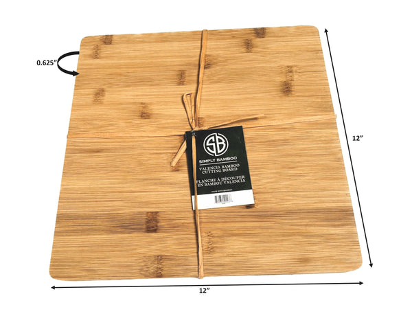 Simply Bamboo Brown Valencia Bamboo Cutting Board -12