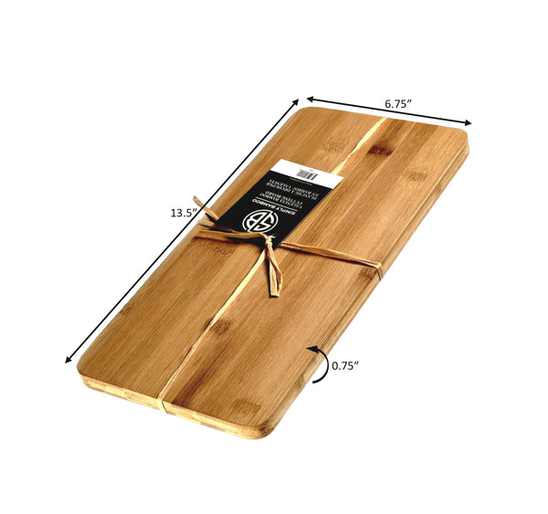 Simply Bamboo Brown Valencia Bamboo Cutting Board -13.5