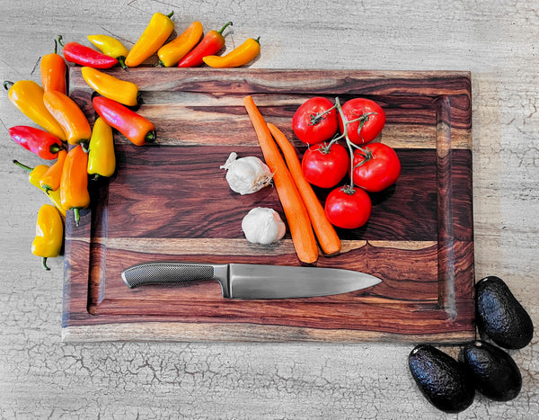 Mountain Woods Brown Sheesham Cutting Board w/ Juice Groove - 22