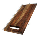 Mountain Woods Natural Brown Organic Edge-Grain Hardwood Sheesham wooden Server/Cutting Board, 22”X9”X1” (Maximum 5 Per Order Please.)