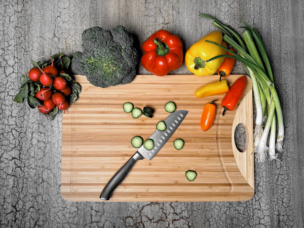 Simply Bamboo Zuma Brown Bamboo Cutting Board - 15