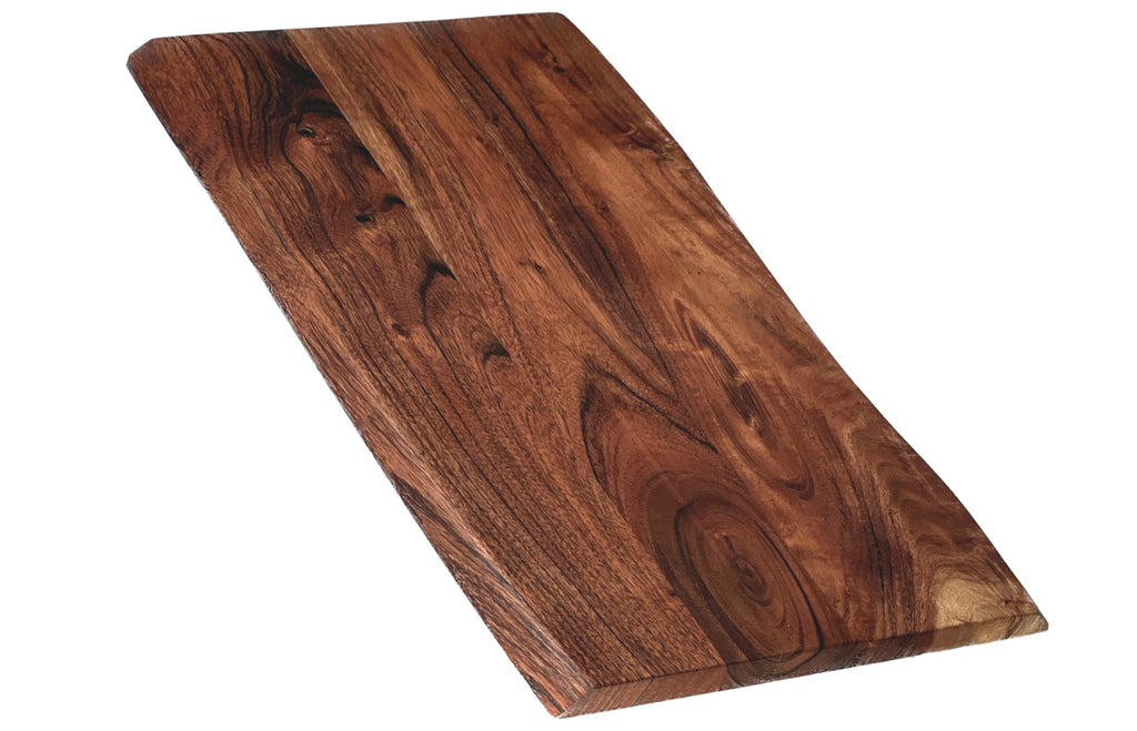 Mountain Woods Brown Hand Crafted Live Edge Acacia Cutting Board/Serving Tray - 20" (﻿Maximum 5 Per Order Please.)