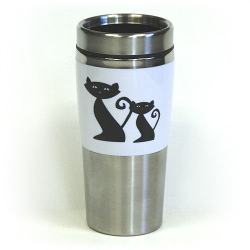 Cattitude Double Wall Stainless Steel Travel Tumbler