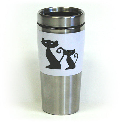 Cattitude Double Wall Stainless Steel Travel Tumbler