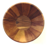 Mountain Woods 16.875" X 8" Extra Large Ribbed Acacia Wood Serving Bowl