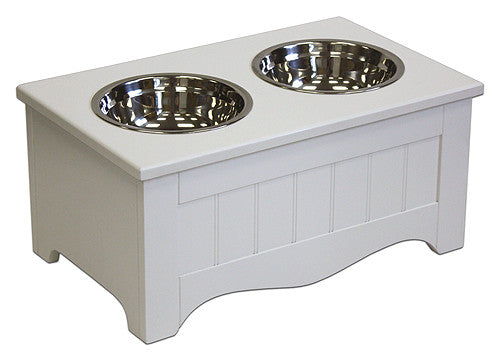 APetProject Small Winter White Pet Food Server & Storage Box *Also available in Chocolate Brown* - LIMIT 1 PER ORDER