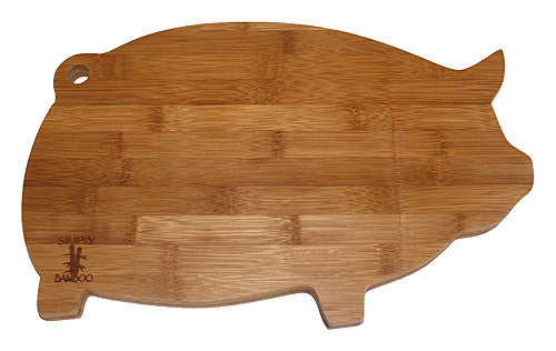 Simply Bamboo Brown Valencia Pig Board 1