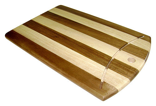 Mountain Woods 18 X 10 Two-Tone Striped Congo Cutting Board