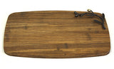 Simply Bamboo Brown Medium Kona Berries Artisan Crafted Carbonized Bamboo Cheese Board & Serving Tray 2
