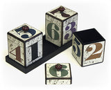 Numbers Handcrafted Canister Trio & Nesting Tray Set