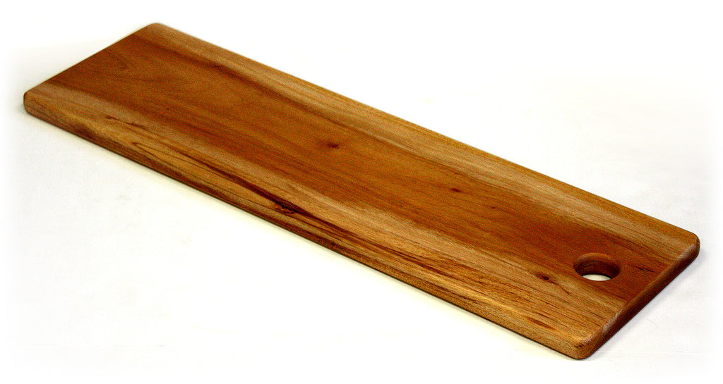 30" X 9" Solid Mahogany Plank Cutting Board *HAND CARVED FROM 1 PIECE OF WOOD - 100% NATURAL (NO GLUE USED)*