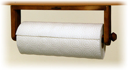 Distributeur D'essuie-tout Mural En Bambou - Avec Plateau Supérieur - Noir - Marque Nature Supplies