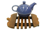 Handmade Adorable Tomato Teak Wood Trivet for Hot Dishes, Pot Pan or Tea Pot Holder, Approximately 8.5”X 7”