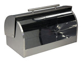 ZUCCOR Napoli Stainless Steel Bread Box / Storage Box w/ Decorative Tempered Glass Lid