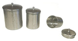 Hammered Nickle Plated Exterior Canister Set