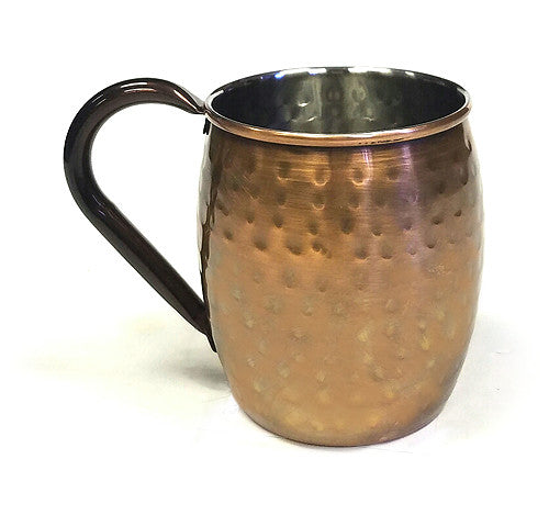 Mountain Woods 4 Piece Hammered Stainless Antique Copper Moscow Mule M