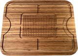 Organic Extra Large Bamboo Cutting Board - Reversible Large Wooden Cutting Boards for Kitchen – Reversible Cutting Board with Juice Groove – 20” (L) X 15.75” (W) X 0.75” (D)
