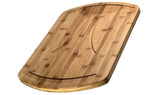 Simply Bamboo Brown Bamboo Carving, Chopping, & Serving Board w/ Juice Grooves - 20.88"