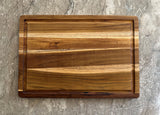 Mountain Woods Brown Teak Wood Cutting Board w/ Juice Groove - 20"