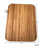 Organic Extra Large Bamboo Cutting Board - Reversible Large Wooden Cutting Boards for Kitchen – Reversible Cutting Board with Juice Groove – 20” (L) X 15.75” (W) X 0.75” (D)