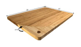 Simply Bamboo Brown Maui Bamboo Cutting Board -18"