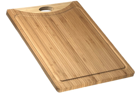 Simply Bamboo Zuma Brown Bamboo Cutting Board w/ Juice Groves - 15"