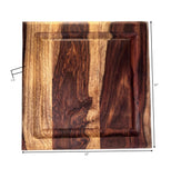 Mountain Woods Brown Organic Hardwood Sheesham Cutting Board w/ Juice groove - 11" (﻿Maximum 5 Per Order Please.)