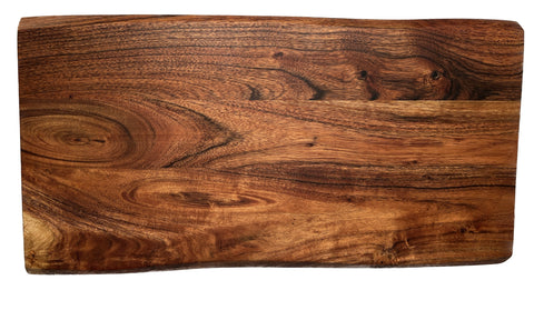 Mountain Woods Brown Hand Crafted LIVE EDGE Acacia Cutting Board |  Charcuterie Board | Serving Tray - 27(Limit 5 Per Order)