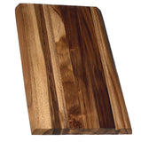 Mountain Woods, Large Brown Hand Crafted Live Edge Teak Cutting Board/Serving Tray | Cheese Board | Chopping board | Charcuterie board | Reversible Butcher Block – (15"x9"x1") (﻿Maximum 5 Per Order Please.)