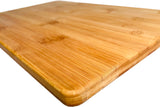 Large Bamboo Cutting Boards for Kitchen Meal Prep & Serving - Charcuterie & Chopping Butcher Block for Meat - Kitchen Gadgets Gift – Reversible Cutting Board  18“ (L) X 12" (W) X 0.75” (D)