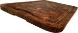 Mountain Woods Brown Extra Large Organic End-Grain Hardwood Acacia Cutting Board w/ Juice groove - 24"