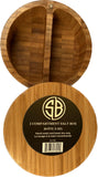 Simply Bamboo 2 Compartment Salt & Spice Box with Removable, Rotating, Magnetic Top - 4.75''