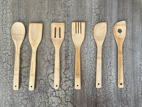 Bamboo Cooking Utensils and Prep Tools
