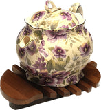Handmade Adorable Mango Teak Wood Trivet for Hot Dishes, Pot Pan or Tea Pot Holder, Approximately 8.5”X 7”