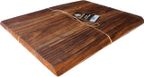 Mountain Woods Brown Hand Crafted Live Edge Acacia Cutting Board/Serving Tray - 15" (﻿Maximum 5 Per Order Please.)