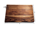 Mountain Woods Brown Hand Crafted LIVE EDGE Cutting Board/Serving Tray made with Solid Acacia Hard Wood - 18"