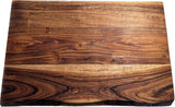 Mountain Woods Brown Hand Crafted LIVE EDGE Cutting Board/Serving Tray made with Solid Acacia Hard Wood - 18"