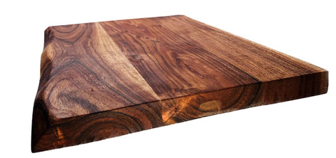 Mountain Woods Brown Hand Crafted LIVE EDGE Acacia Cutting Board, Charcuterie Board