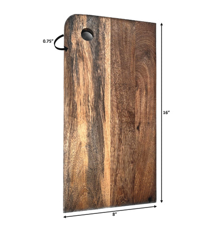 Handmade Wooden Cutting Board / Natural - Mango Wood / 16.5 x 9.5 x 0.75  (L x W x H)