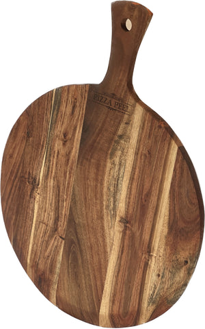 Wagner Round Wood Serving/Cutting Board with Long Handle