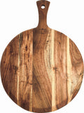 Mountain Woods Small Brown Acacia Wood Pizza Peel - 18.38" x 13" x 0.375"