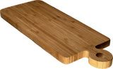 Simply Bamboo Natural Brown Organic Edge-Grain bamboo wood Paddle Server/Cutting Board, 16”X6”X.750”