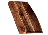 Mountain Woods Brown Hand Crafted LIVE EDGE Cutting Board/Serving Tray made with Solid Acacia Hard Wood - 16" (﻿Limit 5 Per Order)