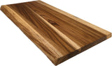 Mountain Woods, Large Brown Hand Crafted Live Edge Teak Cutting Board/Serving Tray | Cheese Board | Chopping board | Charcuterie board | Reversible Butcher Block – 20" x 11" x 1" (﻿Maximum 5 Per Order Please.)