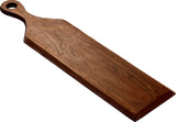 Mountain Woods Serving/Cutting Paddle Board Made With Organic Brown Acacia Wood, 24"X6"X.625"