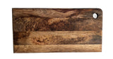 Mountain Woods Large Brown Organic Mango Hardwood Cutting or Serving Board, Hand crafted - 20 X 11 Inch