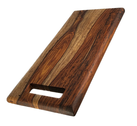 Mountain Woods Natural Brown Organic Edge-Grain Hardwood Sheesham wooden Server/Cutting Board, 22”X9”X1” (﻿Maximum 5 Per Order Please.)