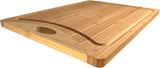 Simply Bamboo Zuma Brown Bamboo Cutting Board w/ Juice Groves - 15"