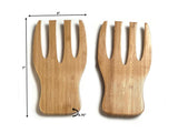 Simply Bamboo Brown Salad Hands - 7''